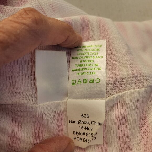 Lily Pulitzer Women's Medium Dress Sleeveless A-Line Pink White Striped Keyhole - Picture 8 of 14